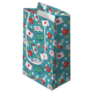 Sacola Para Presentes Pequena Teste padrão médico do ícone