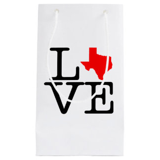 Sacola Para Presentes Pequena Texas Love Glossy Gift Bag