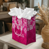 Texto Personalizado de Cor damasco Rosa Quente