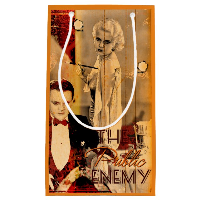 Sacola Para Presentes Pequena The Gangster's Blonde Girl (Frente)