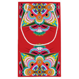 Sacola Para Presentes Pequena Tigre Dragão Mandala Pequeno Saco