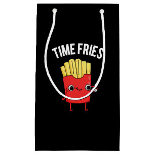 Sacola Para Presentes Pequena Time Fries Engraçados Fries Franceses Jogam Dark B