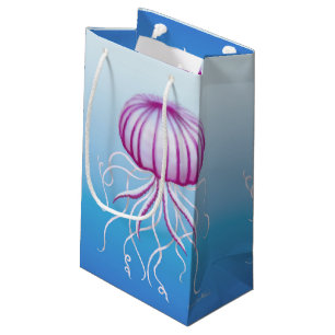 Sacola Para Presentes Pequena Tipo branco roxo saco do Medusa do presente das