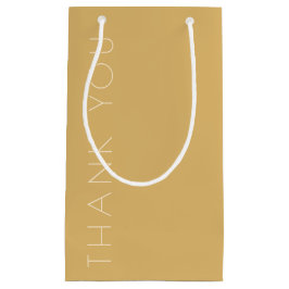 Sacola Para Presentes Pequena Tonal de Champanhe Moderno