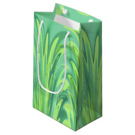 Sacola Para Presentes Pequena Tons Fervorosos de Verde