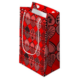 Sacola Para Presentes Pequena Topsy Turvy Hearts