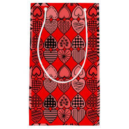 Sacola Para Presentes Pequena Topsy Turvy Hearts