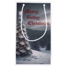 Toque na bolsa de presente de feriado do Gótico