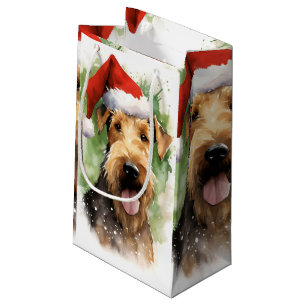 Sacola Para Presentes Pequena Trabalho de arte de pintura de pincel de Natal Air