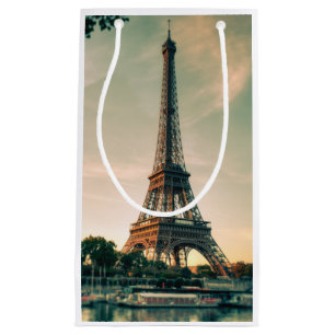 Sacola Para Presentes Pequena Travesseiro decorativo da torre Eiffel