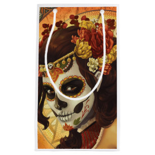 Sacola Para Presentes Pequena Travesseiro decorativo Dia De Los Muertos