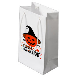 Sacola Para Presentes Pequena Treck Trat Pumpkin sorrindo