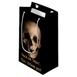 Sacola Para Presentes Pequena Trick ou Treat... Isso Significa Você! Saco de cho