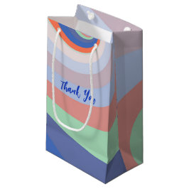 Sacola Para Presentes Pequena Trilha Retroativa Personalizada do Arco-Íris Obrig