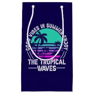 Sacola Para Presentes Pequena Tropical Summer Vibes-82646