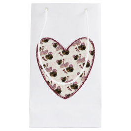 Sacola Para Presentes Pequena Truffle Heart