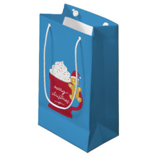 Sacola Para Presentes Pequena Uma Taça de Feliz Natal