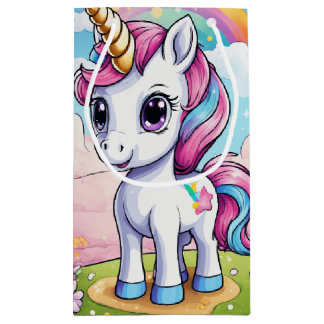 Sacola Para Presentes Pequena Unicorn Gift Bag