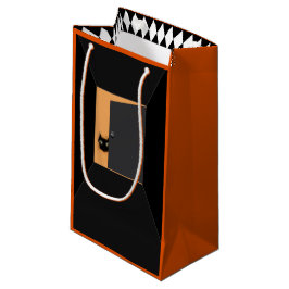 Sacola Para Presentes Pequena Unique Halloween Black Cat