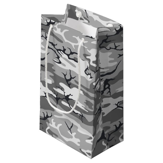 Sacola Para Presentes Pequena Urban Camo (Frente inclinada)