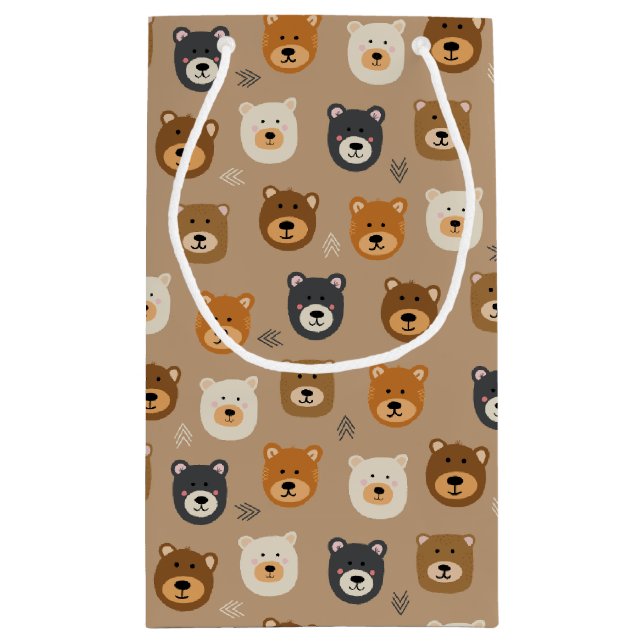 Sacola Para Presentes Pequena Urso de Teddy (Verso)