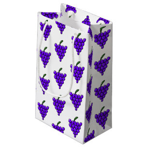 Sacola Para Presentes Pequena Uvas