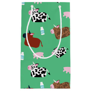Sacola Para Presentes Pequena Vacas Idosas
