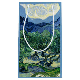Sacola Para Presentes Pequena Van Gogh As Oliveiras Pintura Paisagem
