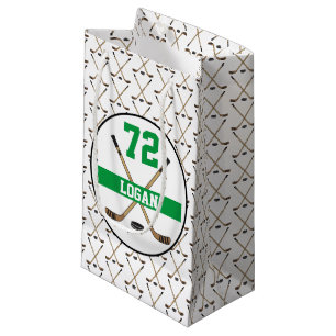 Sacola Para Presentes Pequena Varas personalizadas de Gree do número do nome do