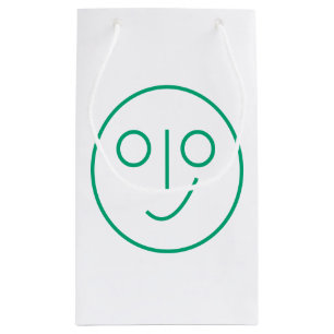 Sacola Para Presentes Pequena Vazio Sorriso Face Presente Sag