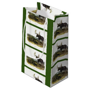Sacola Para Presentes Pequena veado-alce (alces-alces-alces) de Audubon