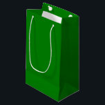 Sacola Para Presentes Pequena Verdadeiro Verde<br><div class="desc">A psicologia colorida do verde é uma cor legal que simboliza a natureza e o mundo natural. Talvez por causa das suas fortes associações com a natureza,  se pense frequentemente que o verde representa tranquilidade,  boa sorte,  saúde e ciúmes.</div>