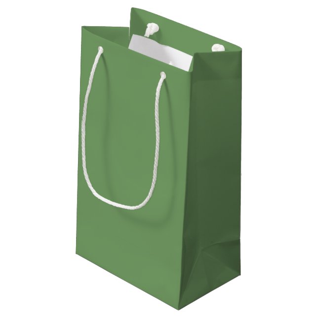 Sacola Para Presentes Pequena Verde Preppy Mod Retro Atemporal (Verso inclinado)