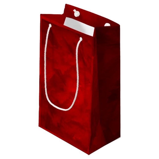 Sacola Para Presentes Pequena Vermelho (Frente inclinada)
