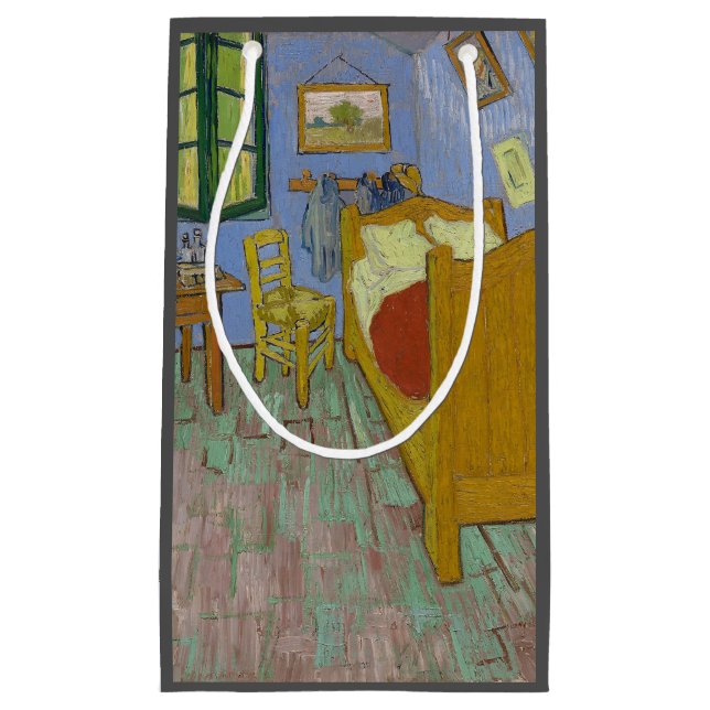 Sacola Para Presentes Pequena Vincent Van Gogh Bedroom Painting (Frente)