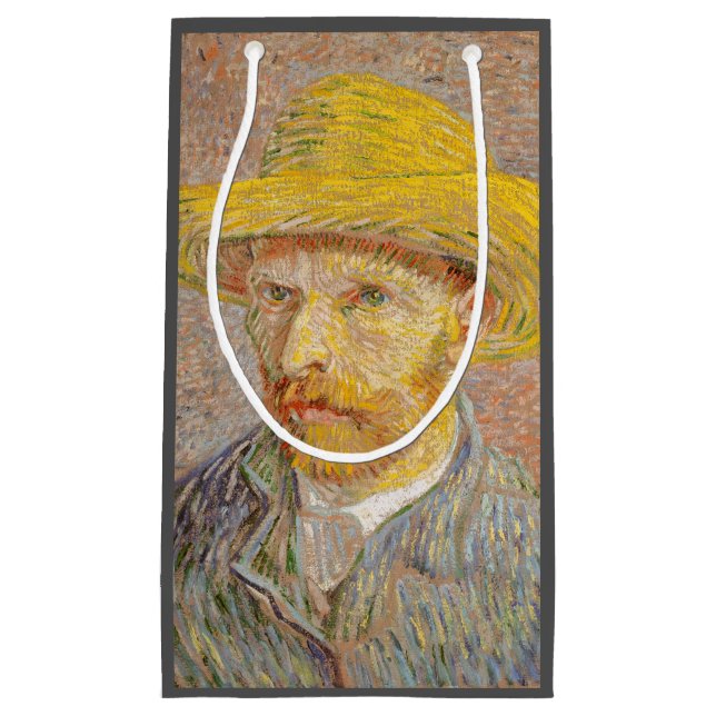 Sacola Para Presentes Pequena Vincent Van Gogh - Retrato impressionista (Frente)