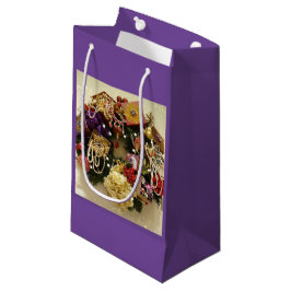 Sacola Para Presentes Pequena Vintage Jewelry & Gemstone Victorian Wreath