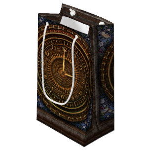 Sacola Para Presentes Pequena Vintage Steampunk - Carroçaria de Cobre Antiga