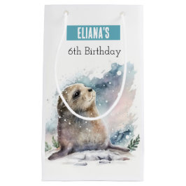 Sacola Para Presentes Pequena Vísceras de inverno - Festa de aniversário -