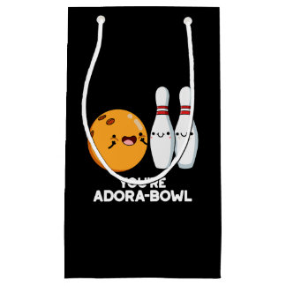 Sacola Para Presentes Pequena Você é Adora-Bowl Boliches Engraçadas Dark BG