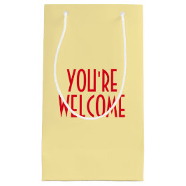 Sacola Para Presentes Pequena Você é bem-vindo, Gift Bag