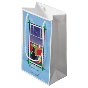 Sacola Para Presentes Pequena WagsToWish_Porque você foi bom!