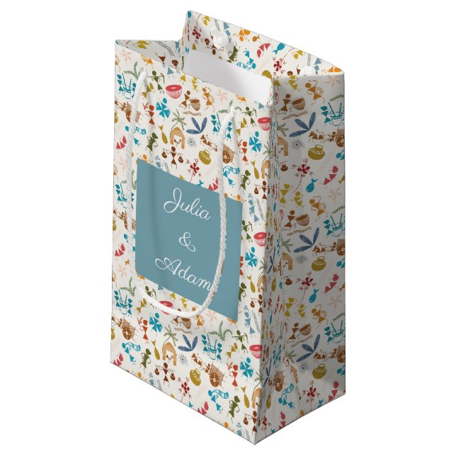 Sacola Para Presentes Pequena Warli Fest Bag (Frente inclinada)