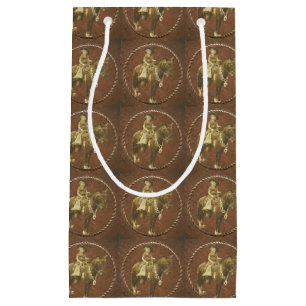 Sacola Para Presentes Pequena Western Vintage Cowgirl Gift Bag