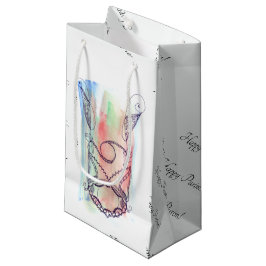 Sacola Para Presentes Pequena Whimsical Happy Purim Gift Bag