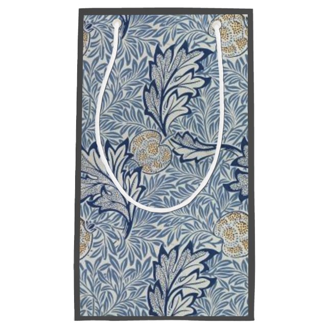 Sacola Para Presentes Pequena William Morris Apple Fllower Design (Frente)