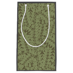 Sacola Para Presentes Pequena William Morris Branch Folha Floral Design