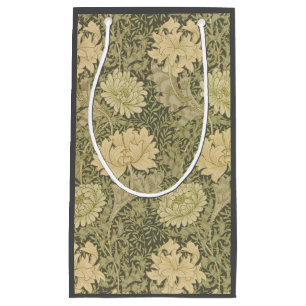 Sacola Para Presentes Pequena William Morris Chrysantemum Soft Floral Design