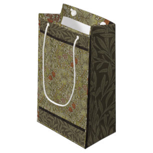Sacola Para Presentes Pequena William Morris Floral lily willow art impressão