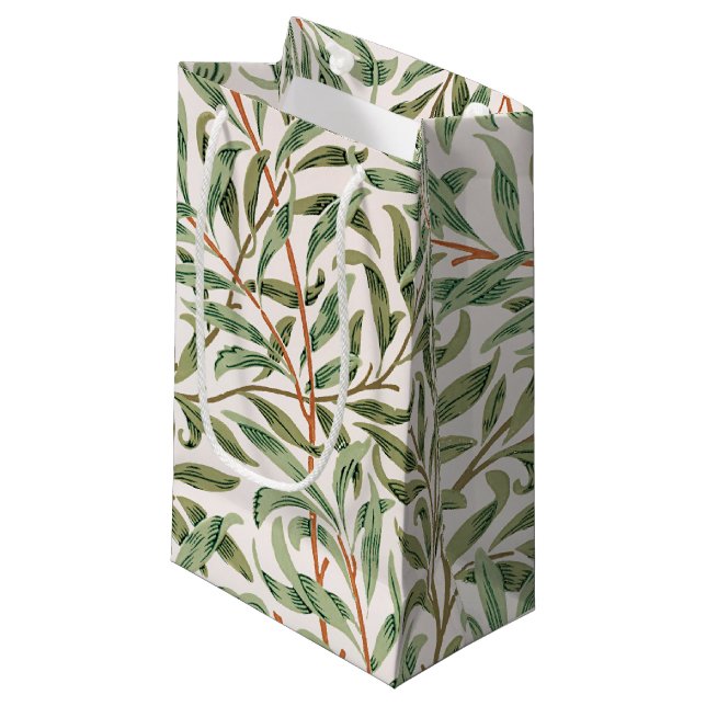 Sacola Para Presentes Pequena Willow Pattern, William Morris Small Gift Bag (Frente inclinada)